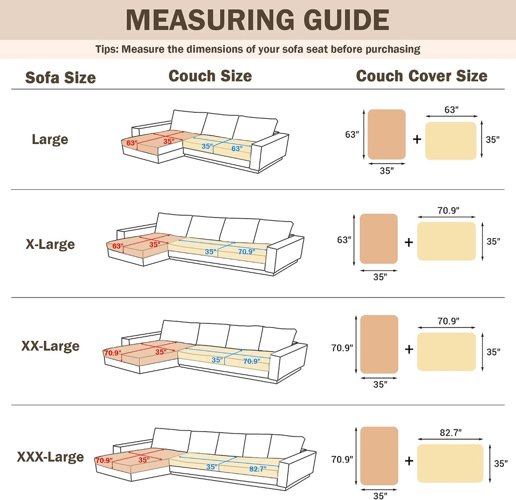 100% Waterproof Couch Covers for Sectional Sofa, Non Slip Couch Cover for Dogs, 2 Pieces Pet Sofa Covers for 2