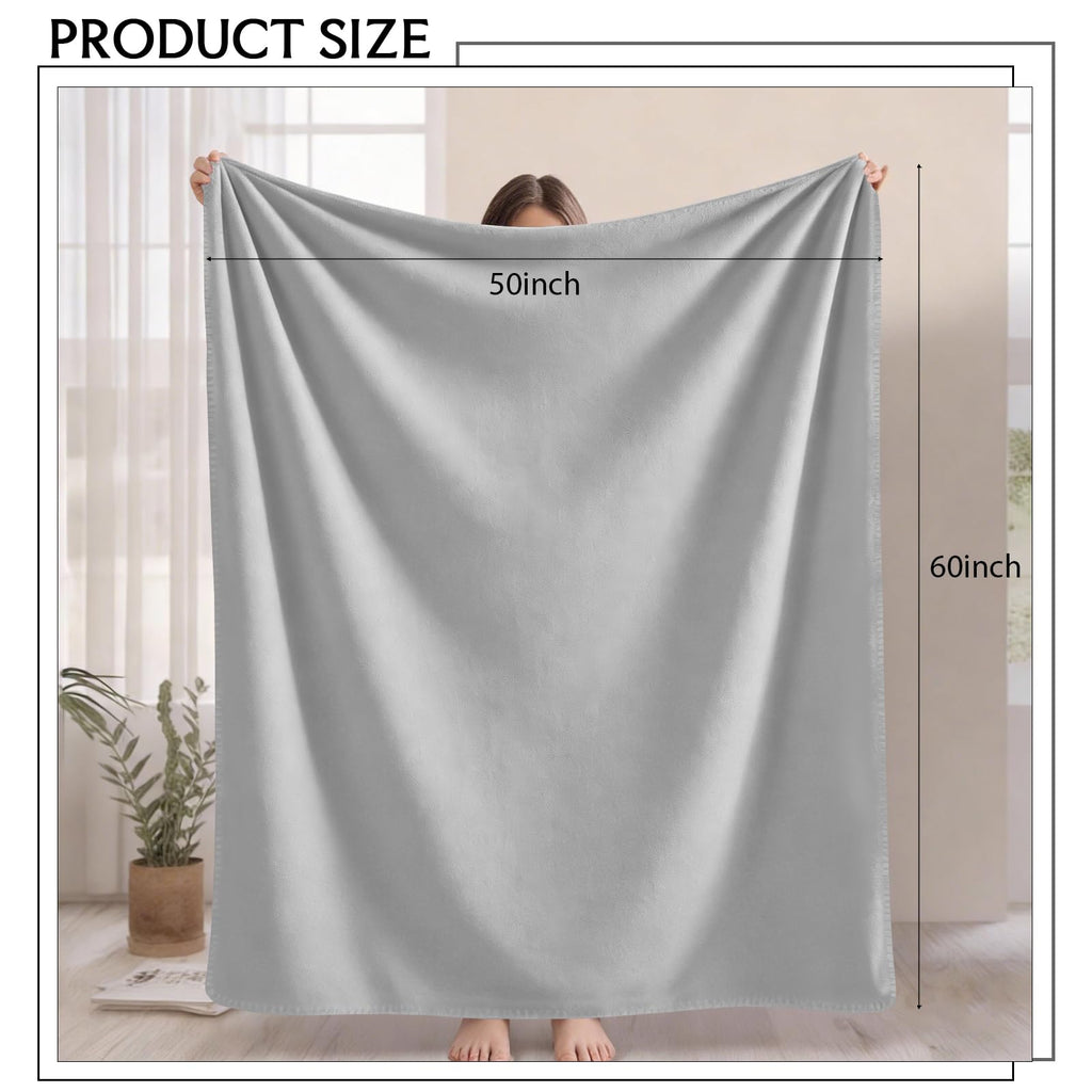 6 Pc Soft Fleece Throw Blankets, 60x50 Inch - Lightweight Bulk, Wool Blankets in Bulk for Wedding Gifts