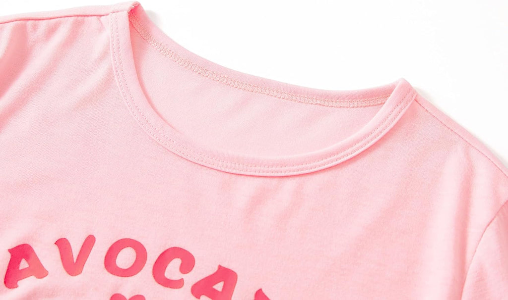 Girls Tie Dye Piece Pajamas Tee Shorts And Pants