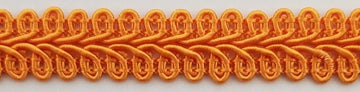 1/2" Chinese French Braid Gimp Trimming - 10 Continuous Yards - Many Colors! (Orange)