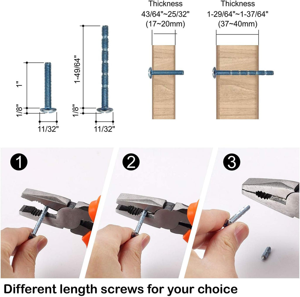 10 Pack Brushed Satin Nickel Cabinet Knobs 1.2 Inch(30mm) Single Hole Cabinet Handles Round Dresser Knobs Drawer Knob