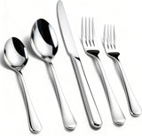 40 Pack Silverware Set for 8, Food-Grade Stainless Steel Flatware Set