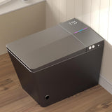 Smart One-Piece Toilet with Built-In Tank, Warm Water Bidet, Heated Seat, Auto Drying, Foot Sensor Flush, Modern Elongated Design