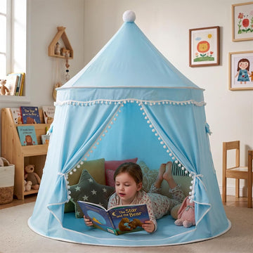 Play Tent with Carry Bag, Portable Blue Game Tent for Kids