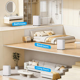 2500 sq.ft Dehumidifier for Home and Basement,Max 34 Pints Dehumidifier with Drain Hose,Ultra Quiet with Auto Defrost