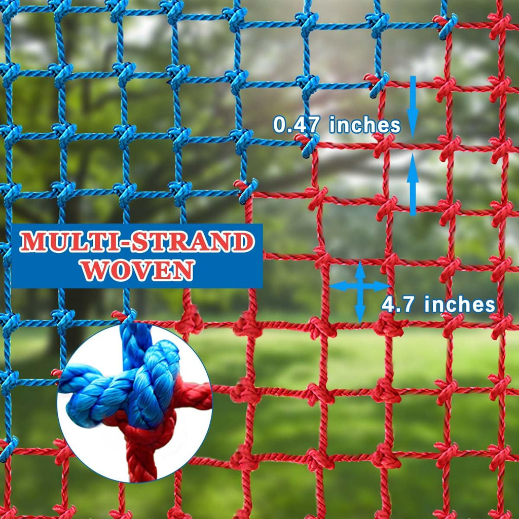 Climbing Cargo Net, Polyester Playground Climbing Net, Heavy Duty Large Military Climbing Net for Kids Outdoor, Kids