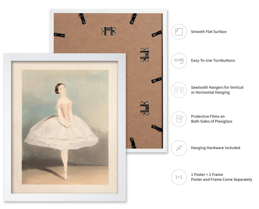 Master Vintage Miss Clara Webster Poster - Retro Ballet Dancer Print - Dance Art - Gift for Men, Women & Ballerina