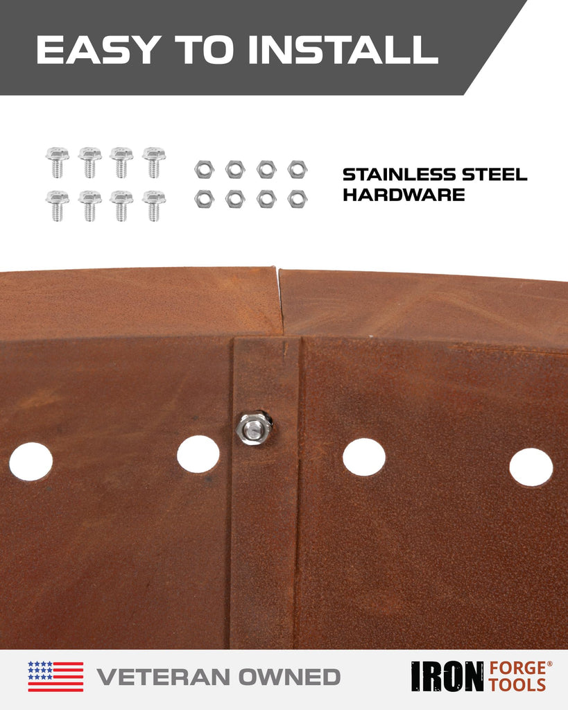 Smokeless Outdoor Fire Pit Ring Insert 36 Inch Round