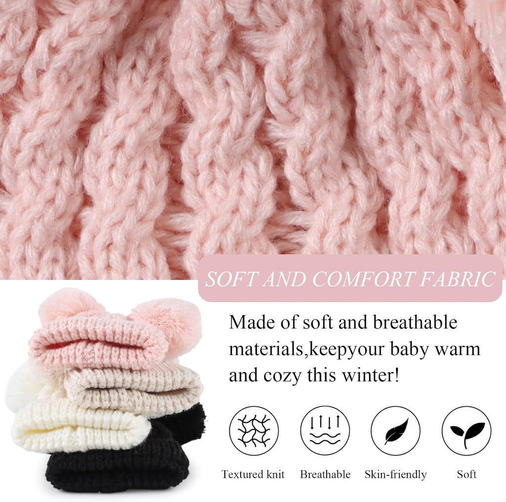 Baby Girl Beanie Winter Baby Boy Hat Infant Toddler Cold Pom Hat