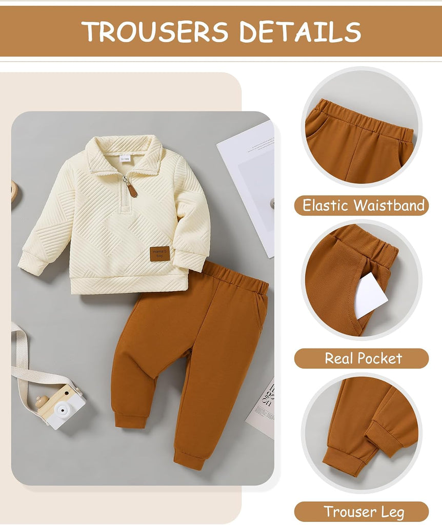 Toddler Baby Boy Clothes Outfits Set Fall Winter Sweatshirt 12M