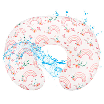 Baby Waterproof Nursing Pillow Cover, Stretchy Nursing Covers for Breastfeeding Pillows, Adorable Infant Feeding