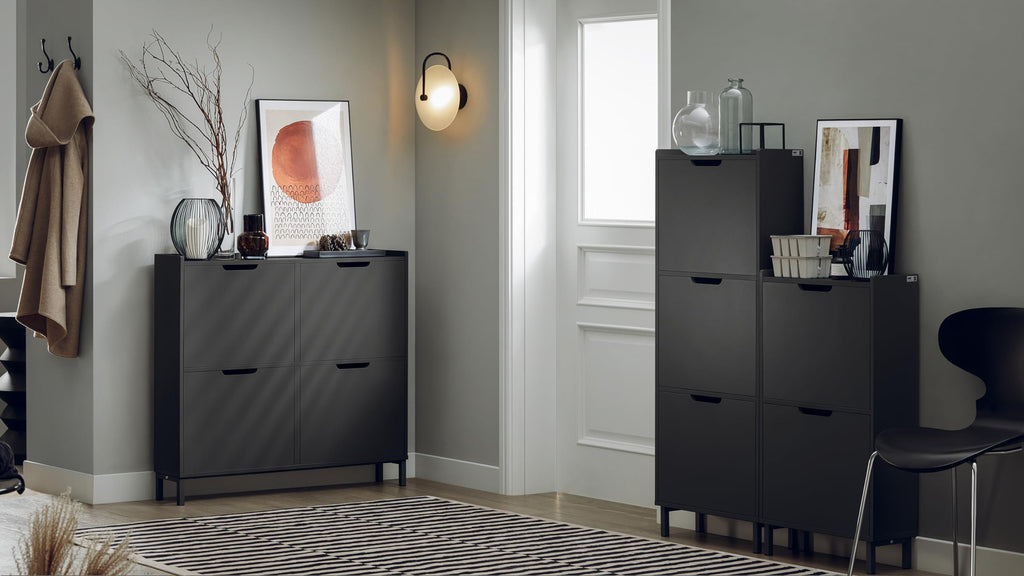 Slim Shoe Cabinet Entryway
