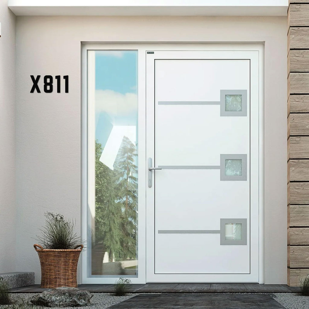 Black Modern Address Numbers, Outdoor Mailbox Numbers, Metal House Numbers and Letters, Farms, Garages Decoration