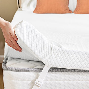 Full Mattress Topper, Memory Foam Pad, 3 Inch | Cooling Gel Infused, Removable Soft Cover, Ventilated, Sleeper Sofa