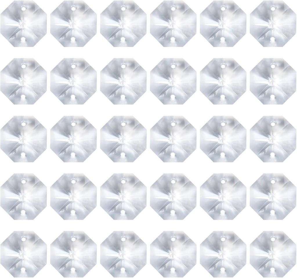 K9 Crystal Octagon Beads 2 Holes Pendants