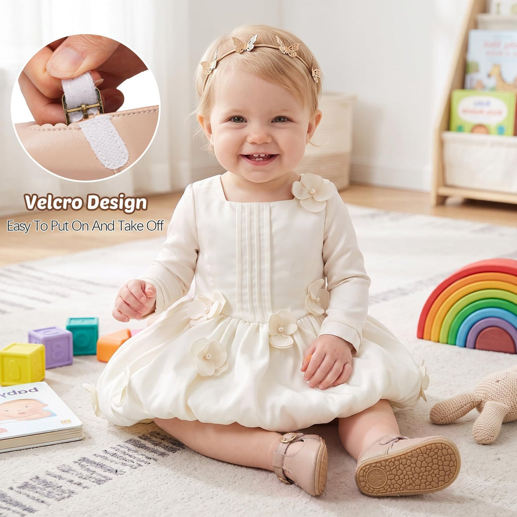 Baby Girls Shoes Infant Mary Jane Flats Non Slip Moccasins