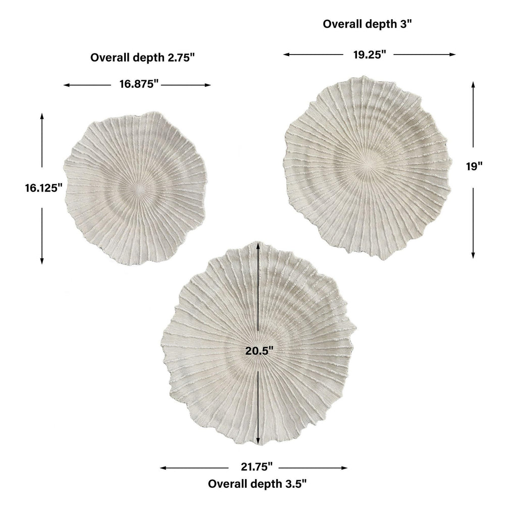 Ocean Gems 20.5 Inch Wall Decor (Set of 3) 04351