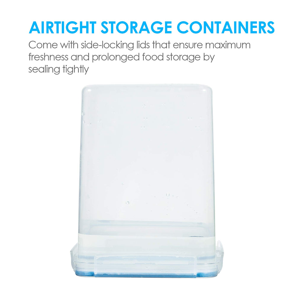 5.2L Flour Sugar Storage Containers, 4 PCS, Blue