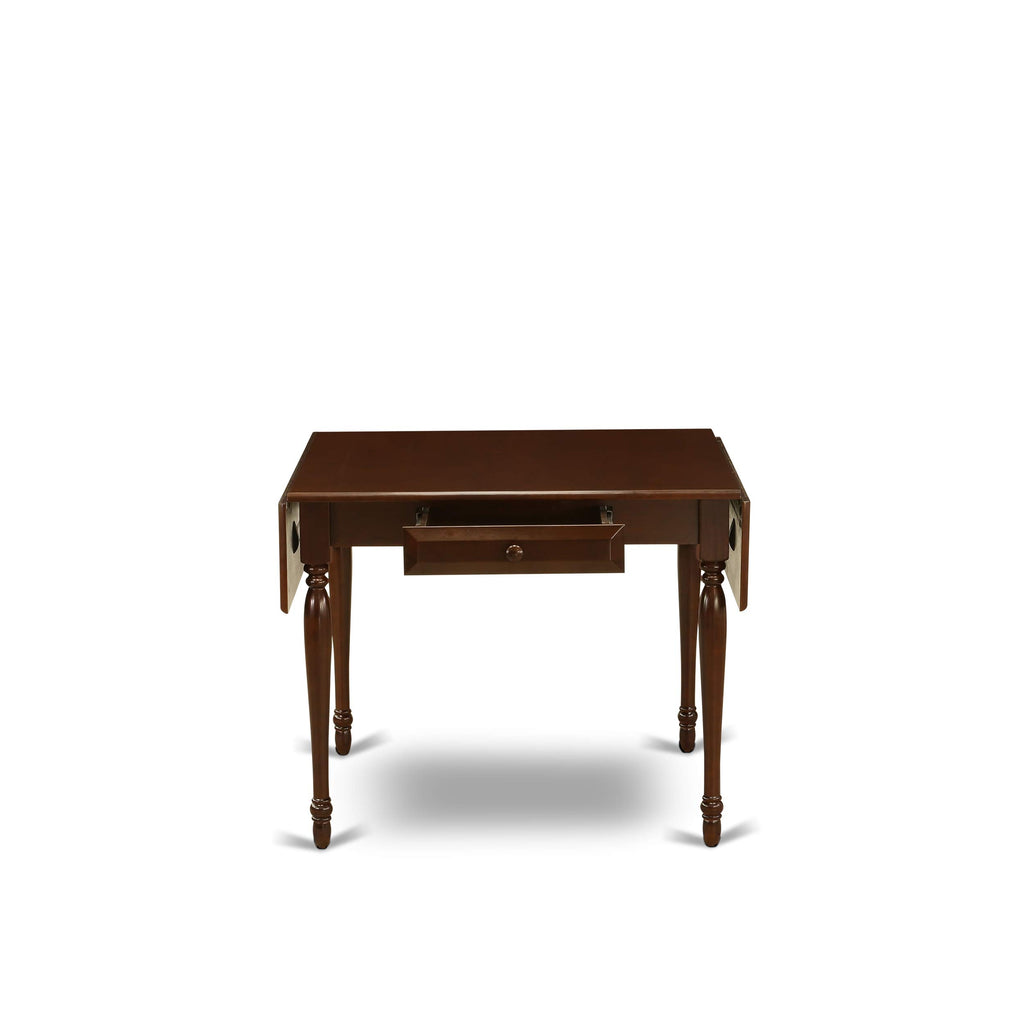 West Furniture MZT-MAH-T Monza Kitchen Table - a Rectangle Dining Table Top with Dropleaf & Stylish Legs, 36x54 Inch