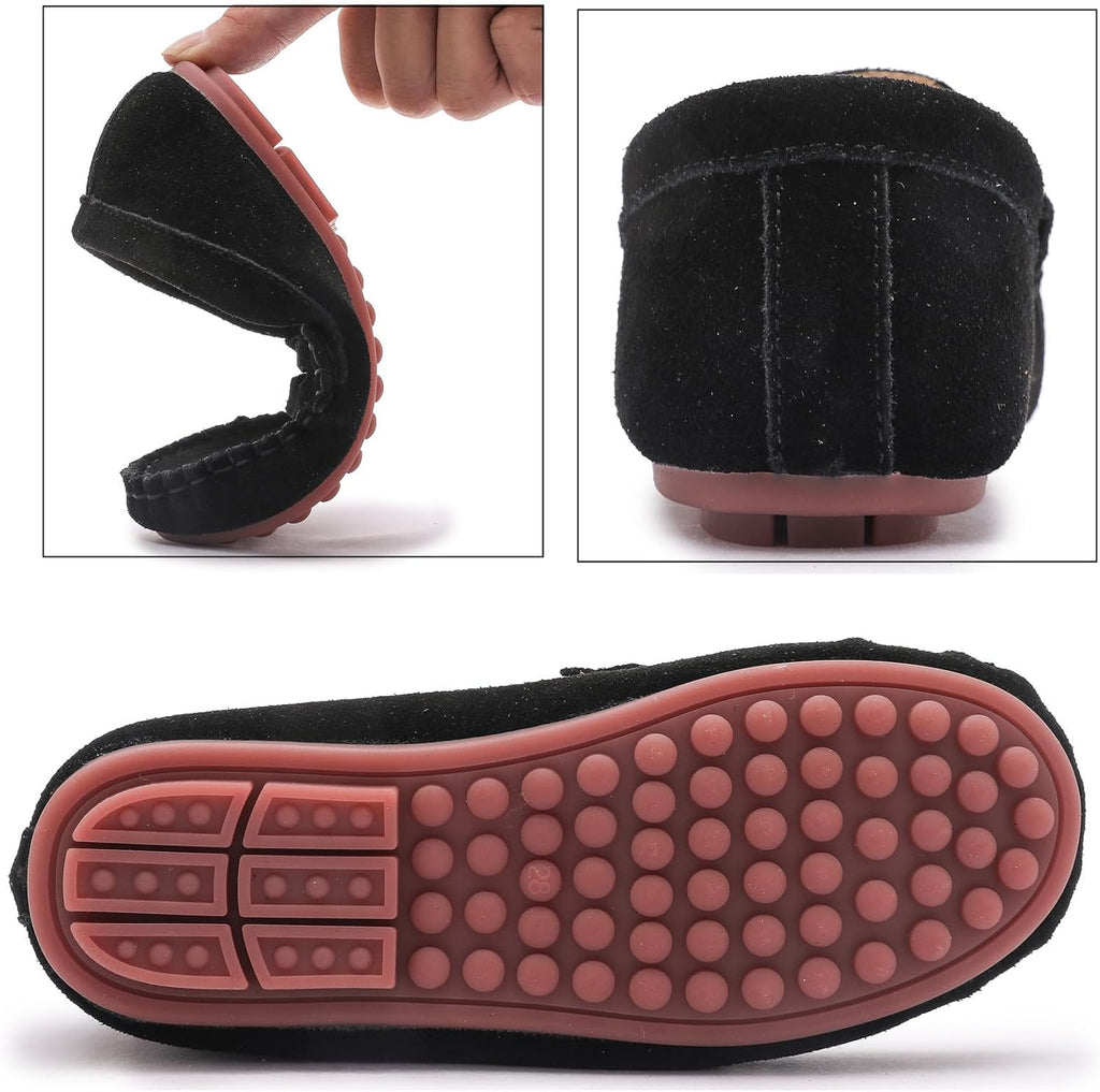 Kids' Soft Suede Slip On Loafers