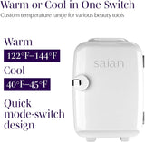 Esty Fridge for Skincare Products - Compact 4L Portable Mini Fridge with Quiet Dual Cooling and Warming for Beauty