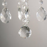 6 Light Chandelier Modern K9 Crystal Chandelier Lighting, Clear Crystal Ceiling Light Fixture Pendant Lamp for Dining Room Bathroom Bedroom Livingroom A100-B00YSMM78E