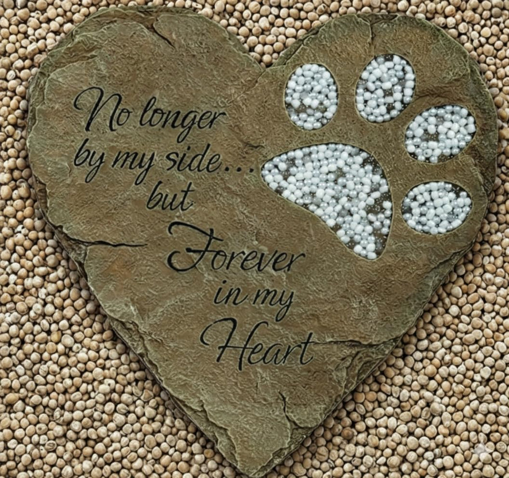 Heart-Shaped Pet Memorial Garden Stone - Forever in My Heart