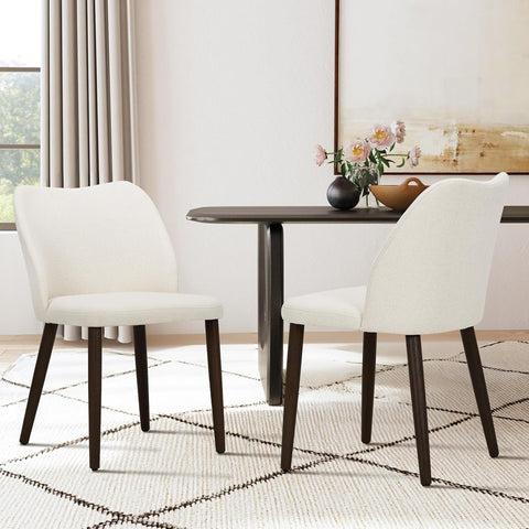 COLAMY Upholstered Dining Chairs Set of 2