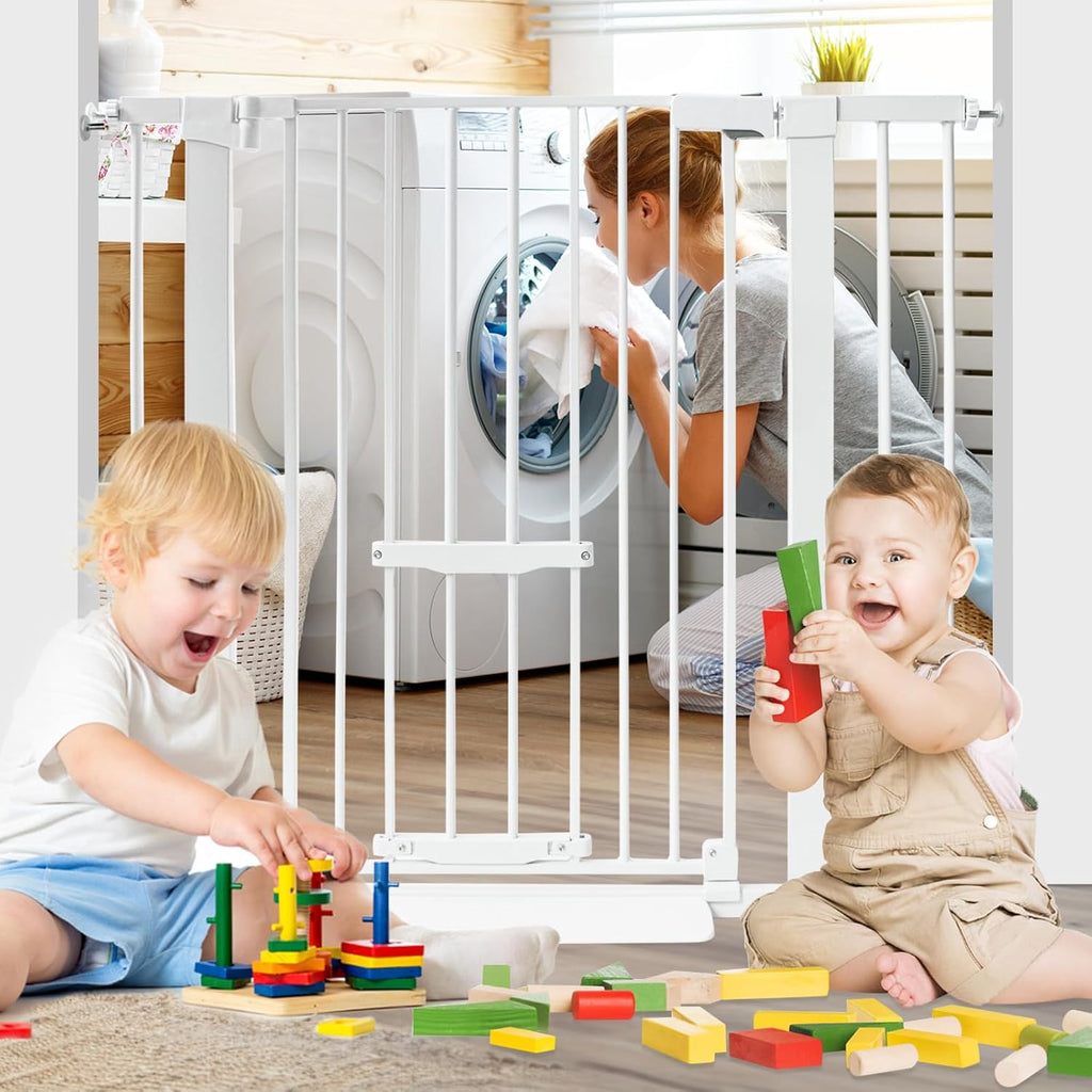 37 Inch Tall Baby Gate with Small Cat Door