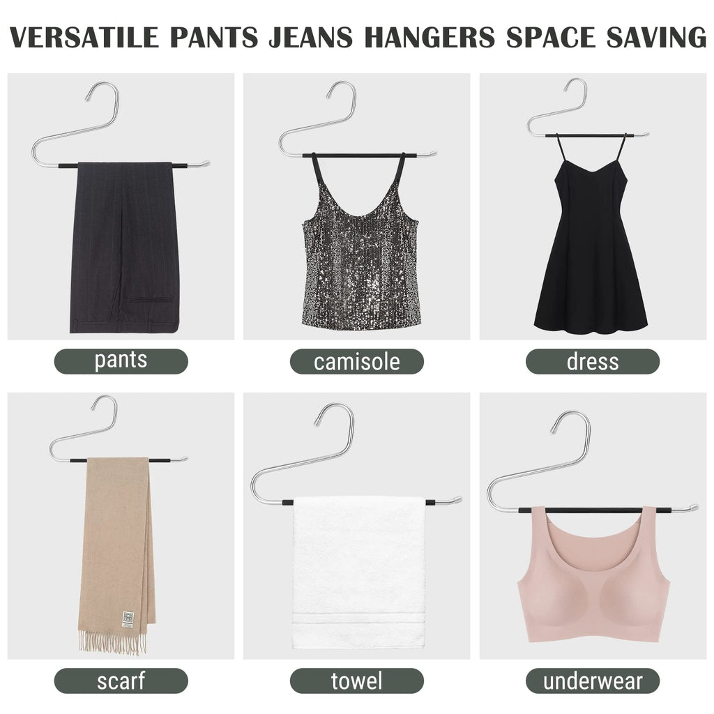 Open Ended Pants Hangers, Stainless Steel Jeans Hangers