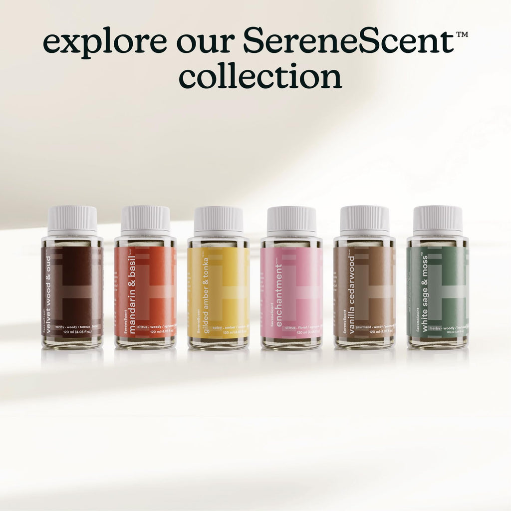 SereneScent Waterless Diffuser Oil, Vanilla Cedarwood 120ml