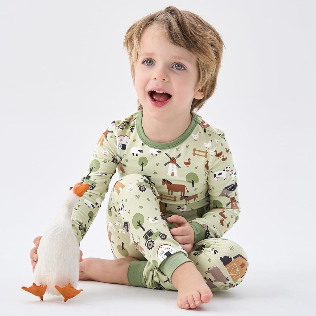 Baby Viscose from Bamboo Pajama Set Toddler Boy Sleepwear 12M