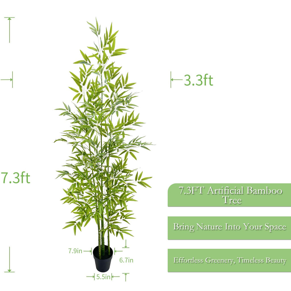 Artificial Dragon Scale Bamboo Tree 7ft with Pot