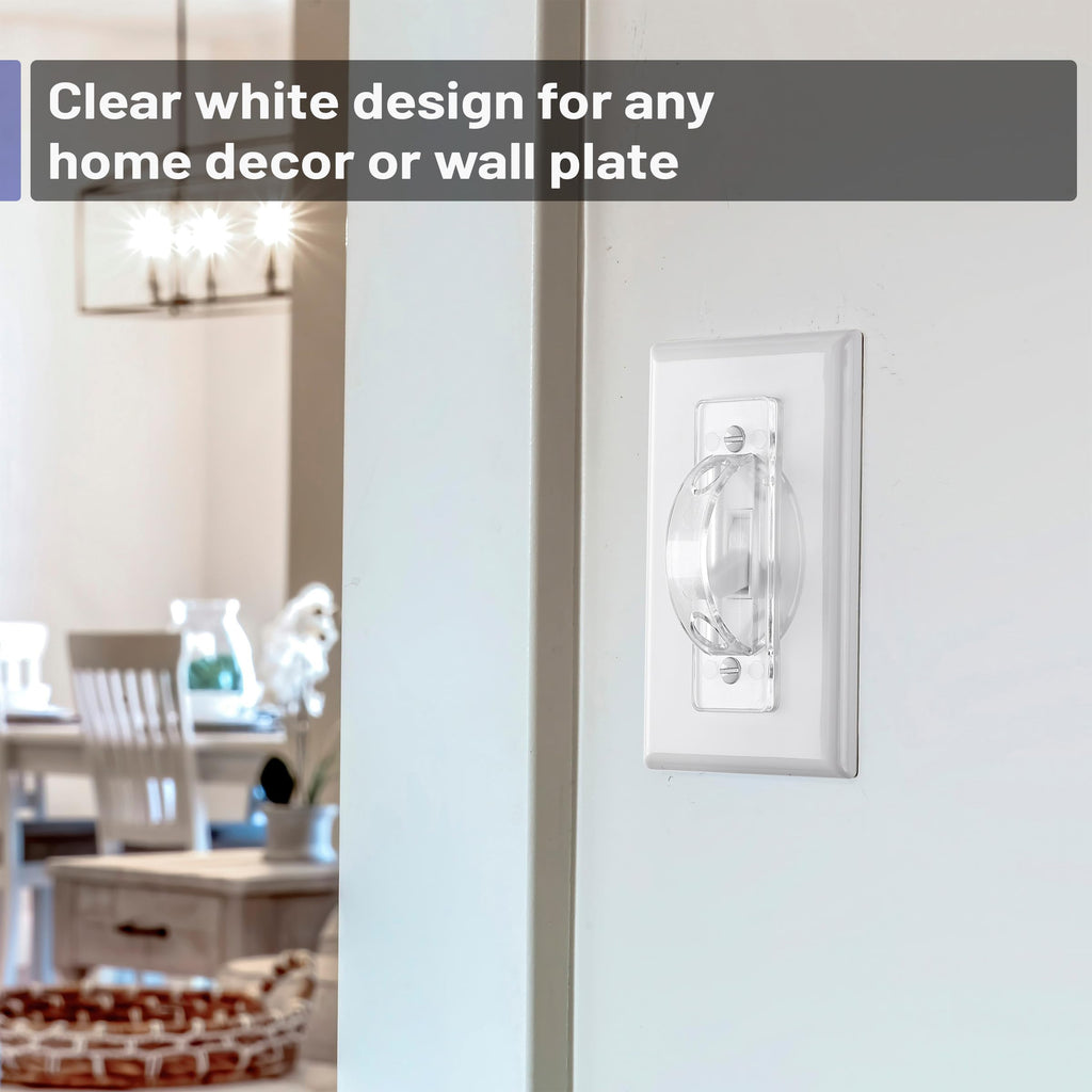 Light Switch Guard Cover, 12 Pack, Clear, Toggle Switch Cover, Child Proof