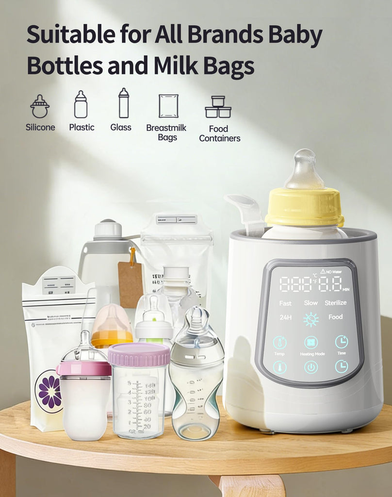 12 in 1 Fast Baby Bottle Warmer Constant Temp Milk Warmer Fits All Bottles