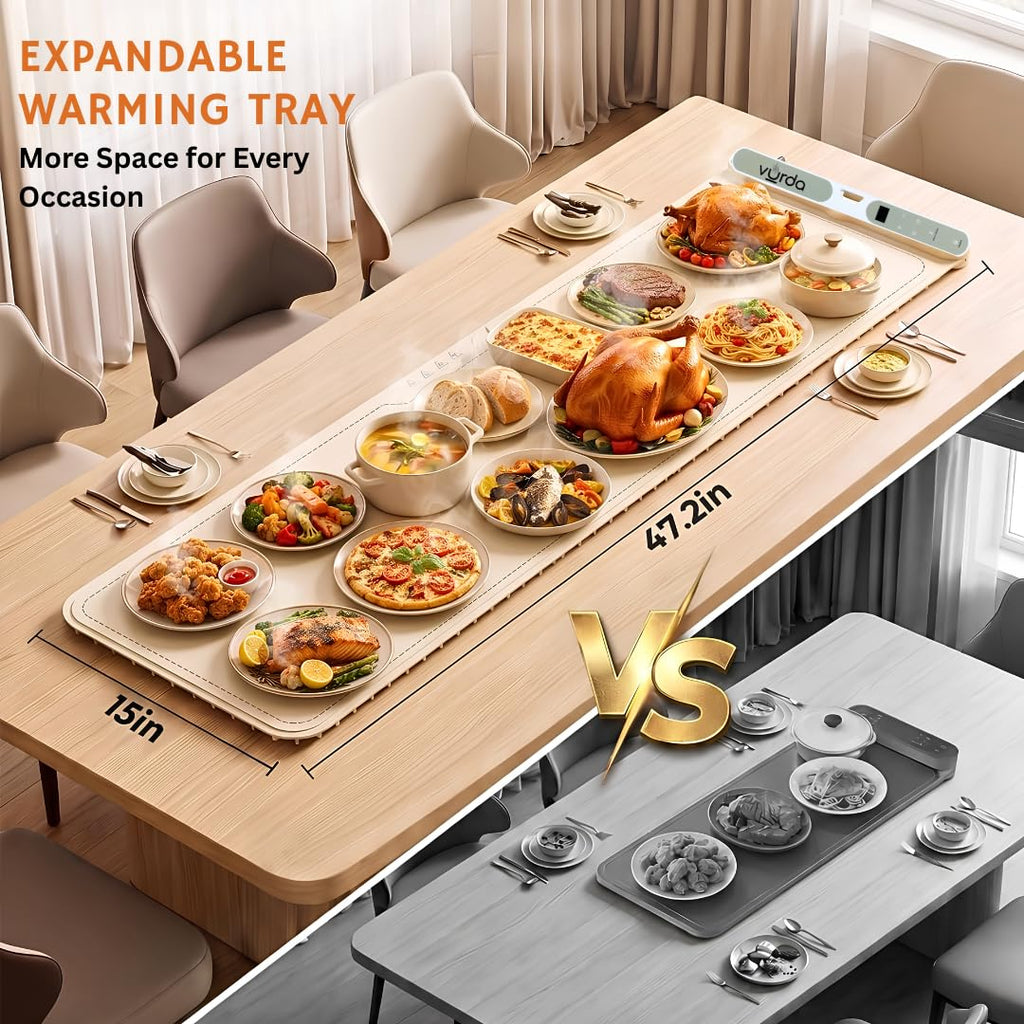 Food Warming Mat | Food Warmer for Parties & Buffets 47" X 15"