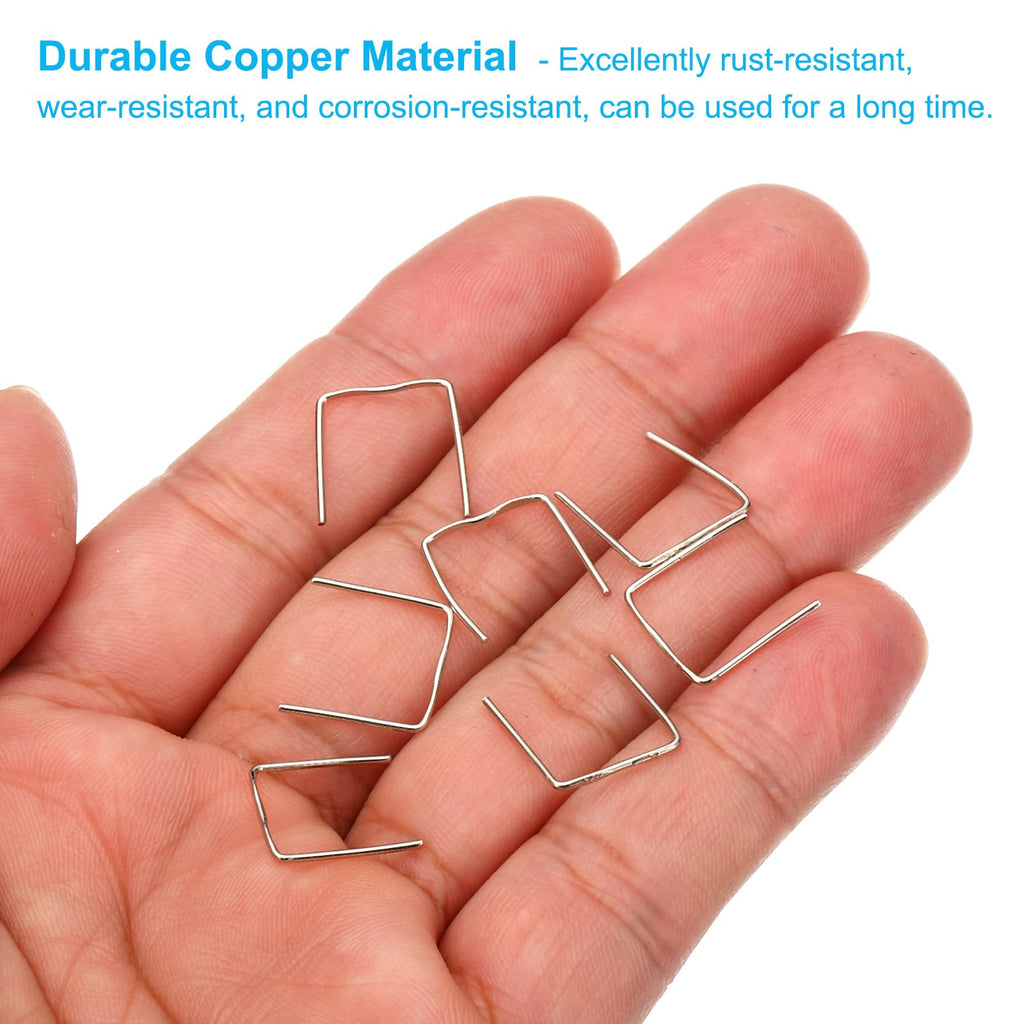 13x12mm Copper Chandelier Connector Pins, 100Pcs Chandelier Crystal Clips for Fastening Crystals Parts, Chandelier