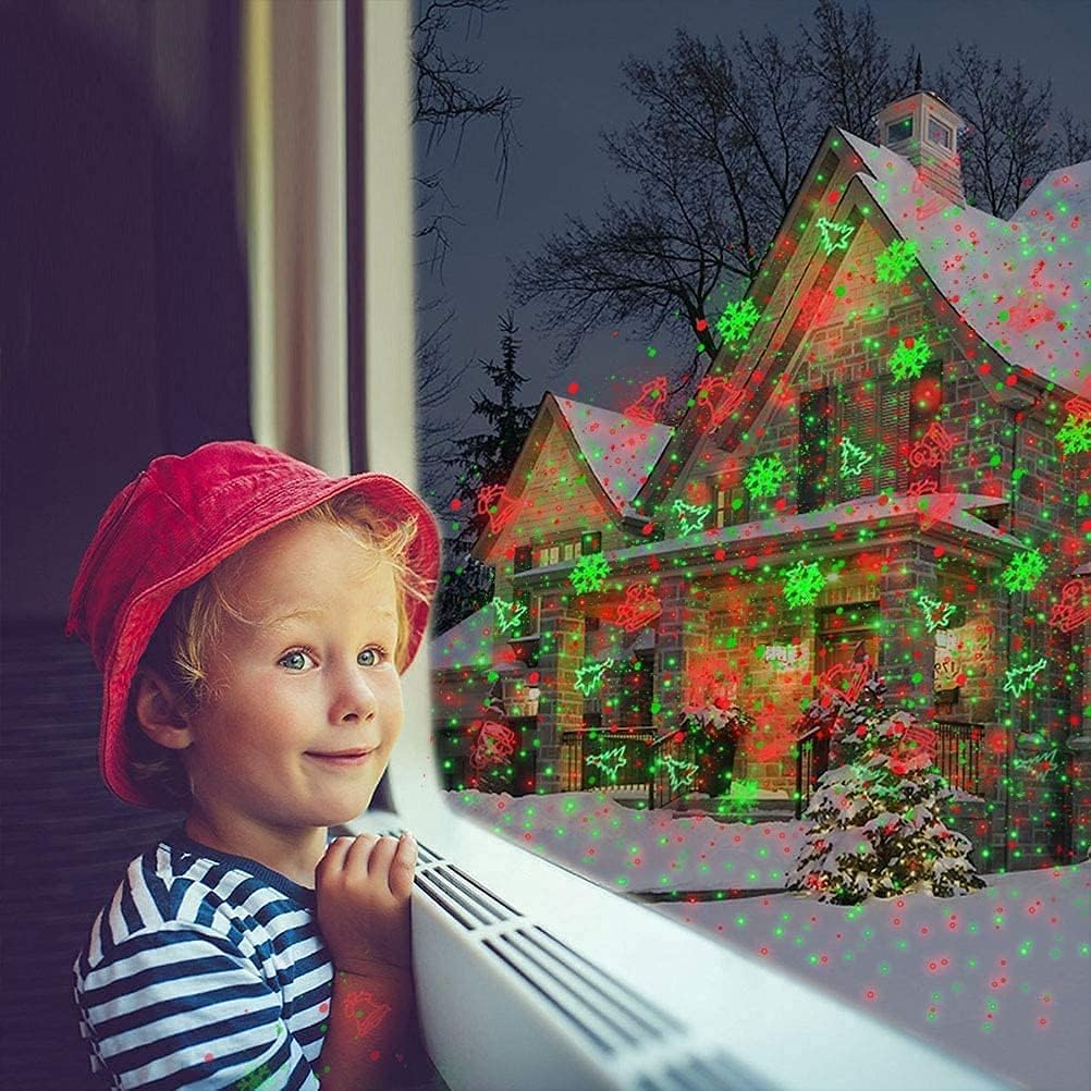 Laser Christmas Projector Lights Outdoor: Waterproof Outdoor Christmas Decorations Laser Light, Projection Christmas