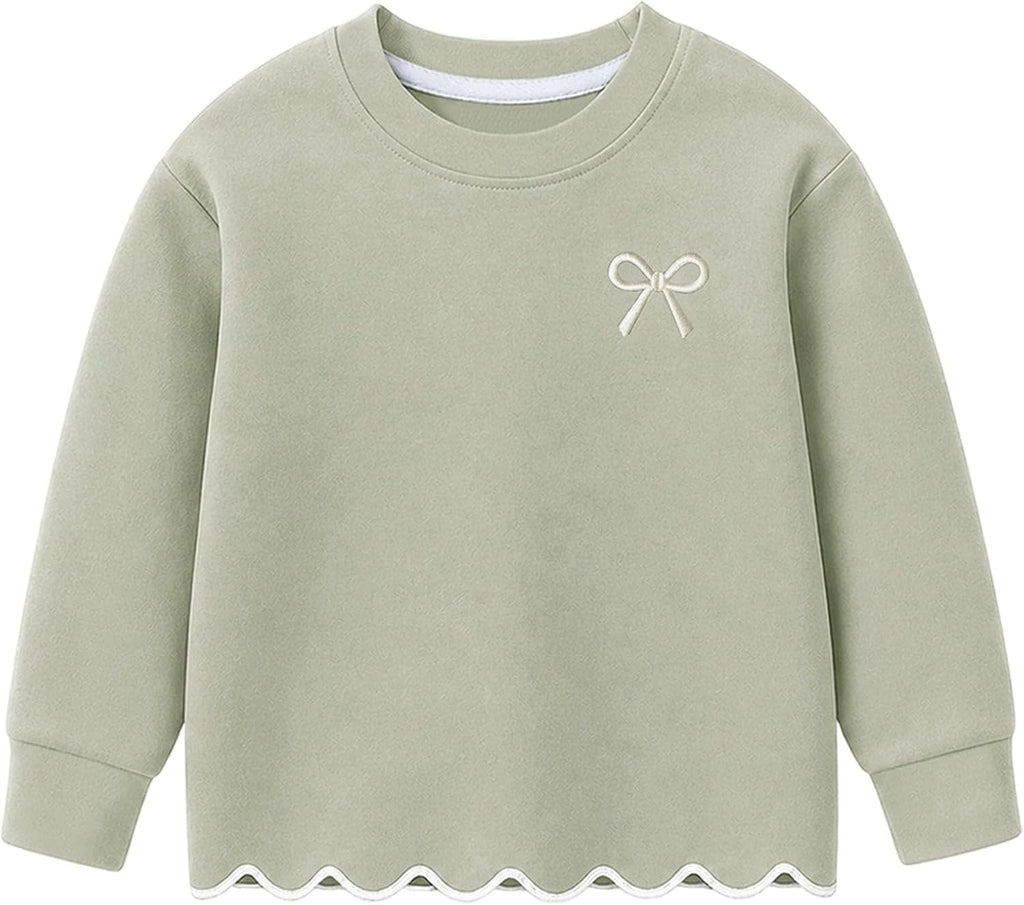 Girls Outfit Set 2 Piece Sweatshirt Top with Flare Pants