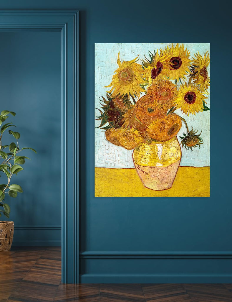 Van Gogh Sunflowers Canvas Wall Art, 40x30 in