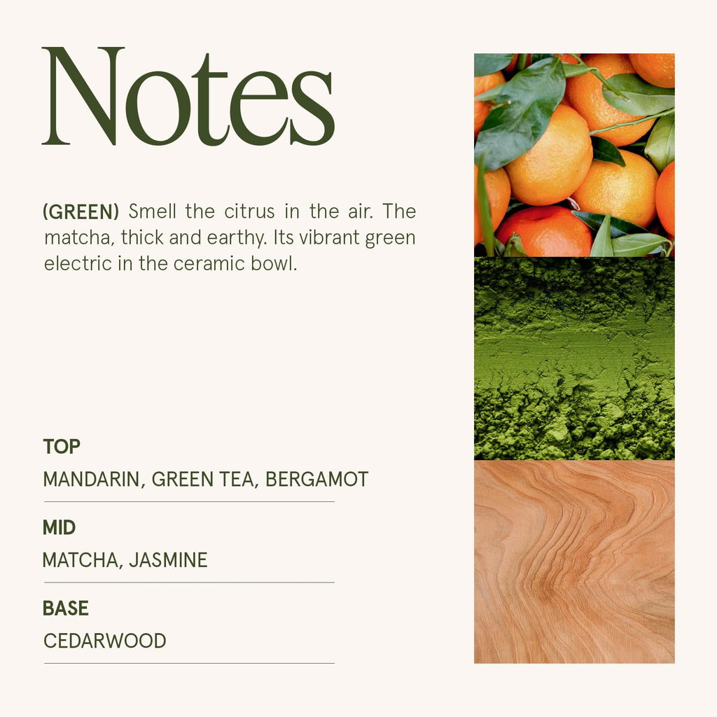 Mandarin Matcha Scented Candle, 19 oz Natural Soy Wax