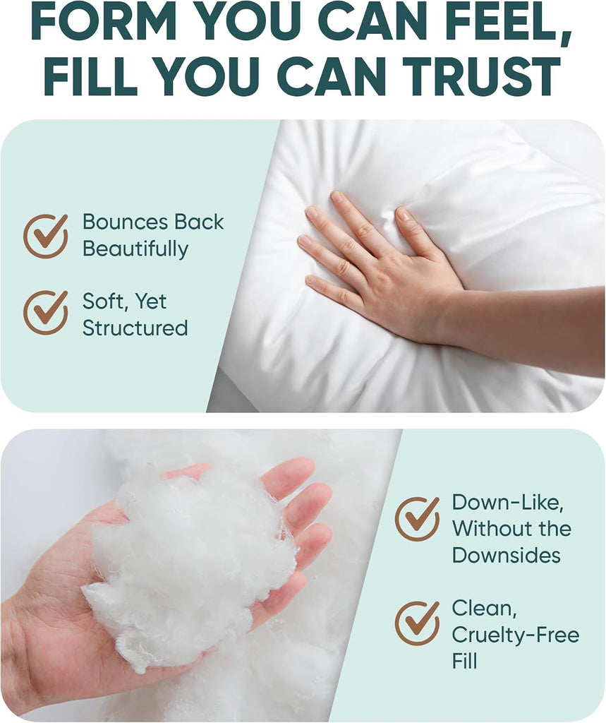 Synthetic Down Pillow Insert 20x20 in - Karate Chop Pillow