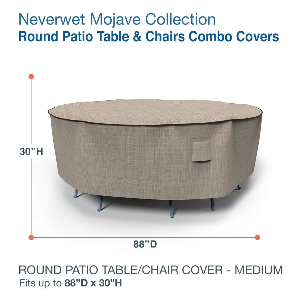 StormBlock Mojave Round Patio Table & Chairs Sets Cover