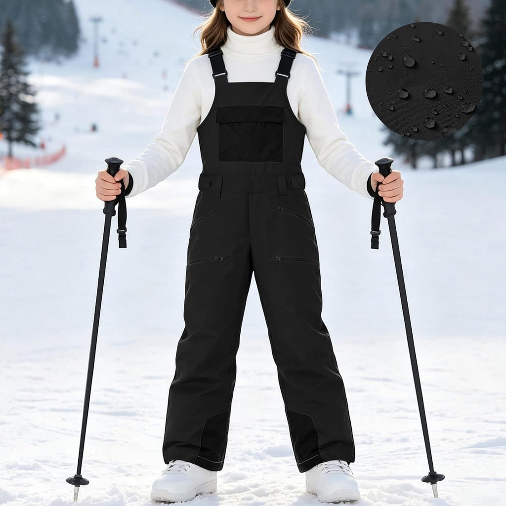 Boys Overalls Waterproof Warm Ski Pants Winter Snowsuit