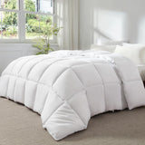 Soft Oversized King Comforter 120"x120" Marshmallow Lightweight Quilted Down Alternative All Season Mellow Sleep 8