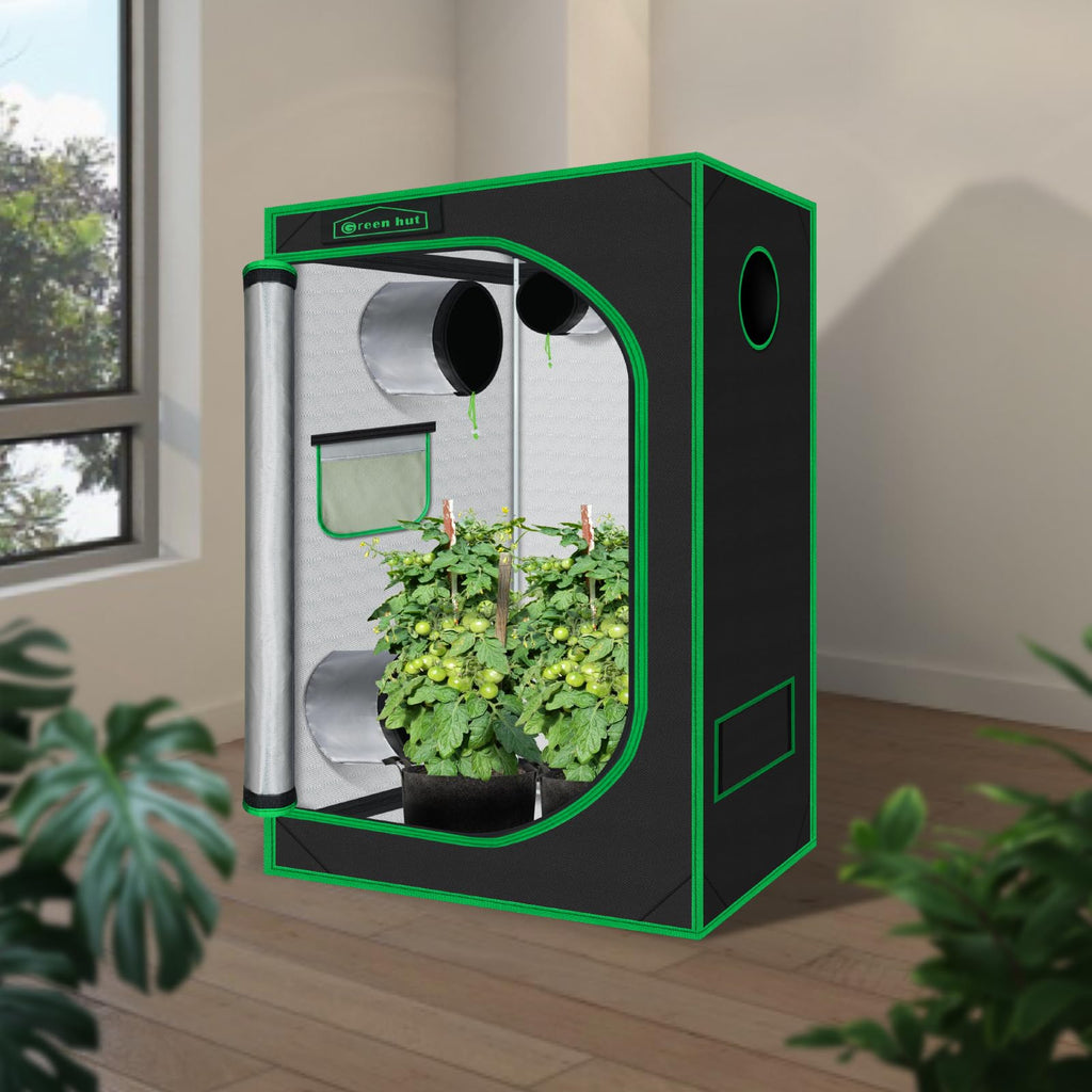 4x2 Grow Tent 48"x24"x60" 600D Mylar Hydroponic Growing Tent