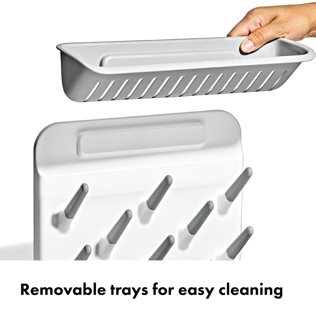 Expandable Baby Bottle Drying Rack, Space-Saving