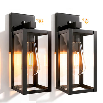Dawn to Dusk Sensor Outdoor Light Fixture Waterproof Porch Lights Anti-Rust Exterior Wall Lighting Outdoor Wall