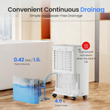 30 Pints Smart Dehumidifier with WiFi App, for Home & Bedroom Up to 2,000 Sq. Ft.