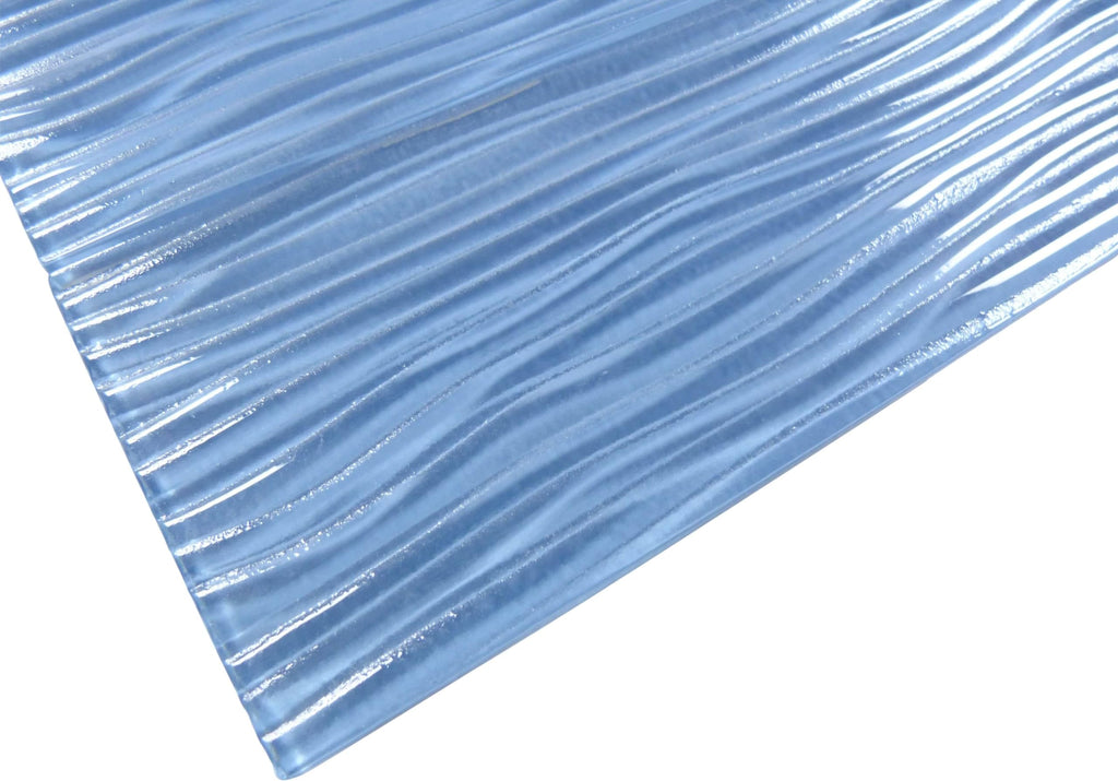 Oasis Tile Pacific Ocean Blue Wave | 4x12 Glossy Glass Subway Tile